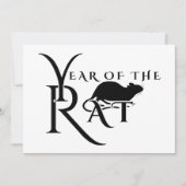 Jahr der Ratte Einladung (Vorderseite)
