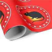 Jahr der Ratte Geschenkpapier (Rolleneckpunkt)