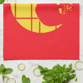 Jahr der Ratte Geschirrtuch (Gefaltet)