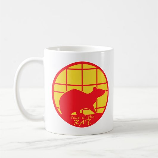 Jahr der Ratte Kaffeetasse (Links)
