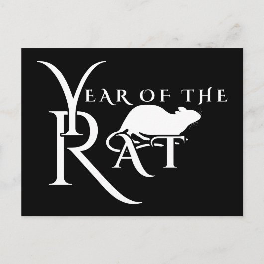 Jahr der Ratte Postkarte (Vorderseite)