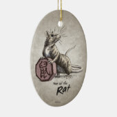 Jahr der Ratten-chinesischen Tierkreis-Kunst Keramikornament (Rechts)
