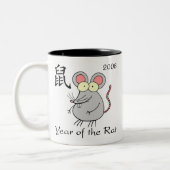 Jahr der Ratten-Tasse Zweifarbige Tasse (Links)
