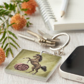 Jahr der roten chinesischen Tierkunst Schlüsselanhänger (Vorderseite rechts)