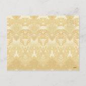 Jahr der roten Paperschnitt-Tapete Postkarte (Rückseite)