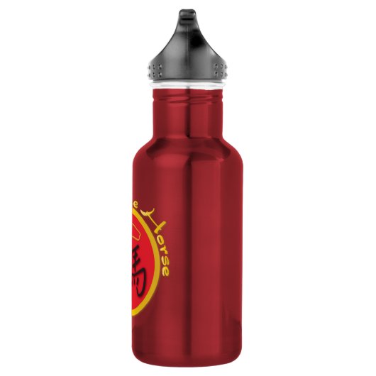 Jahr der Roten Pferde Edelstahlflasche (Rechts)