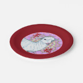 Jahr der Schafe2 Pappteller (Schrägansicht)