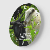 Jahr der Schafe 2015-2016 Große Wanduhr (Winkel)