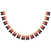 Jahr der Schlange 蛇 Red Gold Chinesisches Neujahr Wimpelkette (Alle)