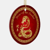 Jahr der Schlange 2013 - Chinesisches Neujahrsfest Keramik Ornament (Rechts)