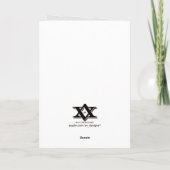 Jahr der Schlange 2013 - GoldKalligraphie Feiertagskarte (Rückseite)