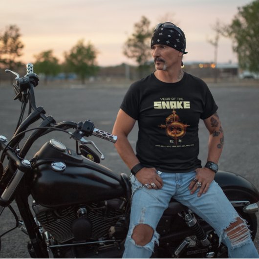 Jahr der Schlange 2025 蛇 年 Goldene Schlange T-Shirt