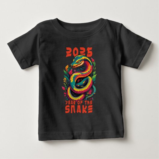 Jahr der Schlange 2025 Baby T-shirt (Vorderseite)