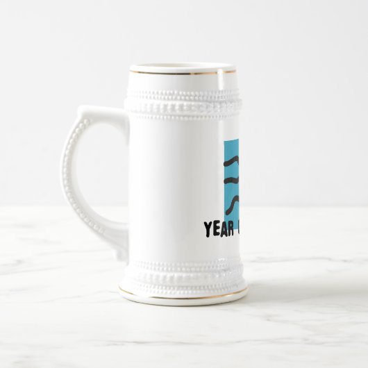 Jahr der Schlange 2025 Bierglas (Links)