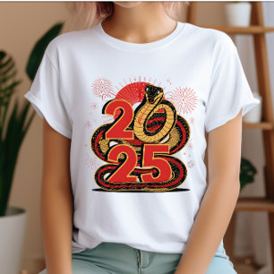 Jahr der Schlange 2025   Chinesisch Zodiac 2025 T-Shirt
