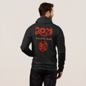 Jahr der Schlange 2025 Hoodie (Schwarz voll)