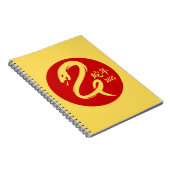 Jahr der Schlange 2025 Neujahr Gold Minimalistisch Notizblock (Rechte Seite)