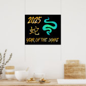 Jahr der Schlange 2025 Poster (Küche)