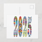 Jahr der Schlange 2025 Postkarte (Vorne/Hinten)