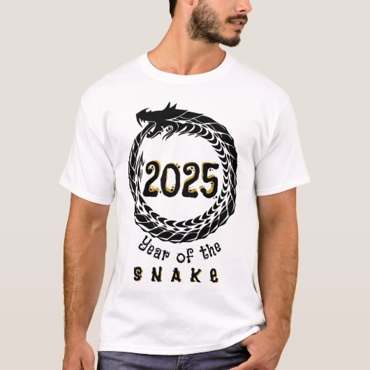Jahr der Schlange 2025 T-Shirt (Vorderseite)