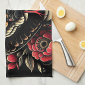 Jahr der Schlange 2025: Weisheit, Wandel Geschirrtuch (Viertel Falte)