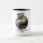 Jahr der Schlange 2025 Yin und Yang Tasse (Zentrum)