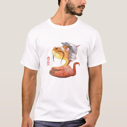 Jahr der Schlange Chinesisches Horoskop T-Shirt (Vorderseite)