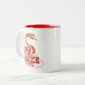 Jahr der Schlange Chinesisches Neujahr 2025 Zweifarbige Tasse (Vorderseite Links)