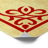 Jahr der Schlange chinesisches Symbol Poster (Ecke)