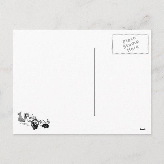 Jahr der Schlange Feiertagspostkarte (Rückseite)