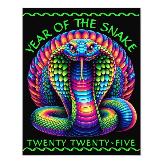 Jahr der Schlange Fotodruck (Vorne)