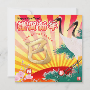 Jahr der Schlange im Jahr 2025 Karte