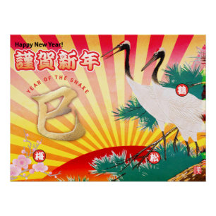 Jahr der Schlange im Jahr 2025 Poster