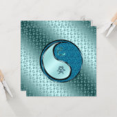 Jahr der Schlange Karte (Vorderseite/Rückseite Beispiel)