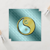 Jahr der Schlange Karte (Vorderseite/Rückseite Beispiel)