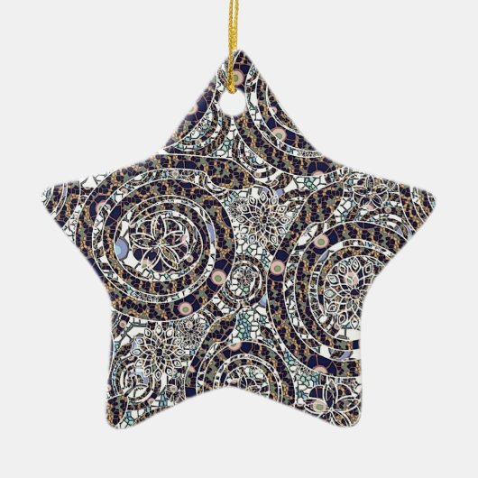 Jahr der Schlange Keramik Ornament (Vorne)