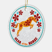 Jahr der Schlange Keramik Ornament (Links)