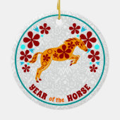 Jahr der Schlange Keramik Ornament (Hinten)