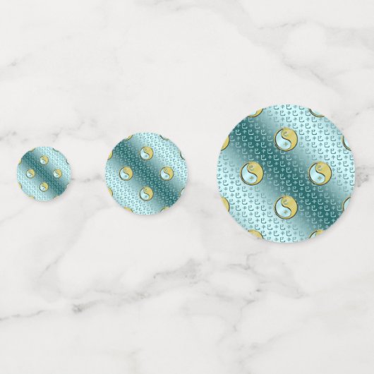 Jahr der Schlange Konfetti (Rückseiten)