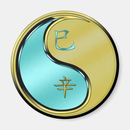 Jahr der Schlange Magnet (Vorne)