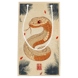 Jahr der Schlange Majestic Cobra Doppeltes Glück Kleine Geschenktüte