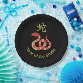 Jahr der Schlange Pappteller (Party)