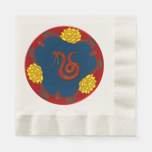 Jahr der Schlange (Party Plate) Serviette
