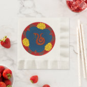 Jahr der Schlange (Party Plate) Serviette (Beispiel)