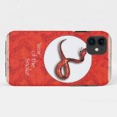 Jahr der Schlange, rot, Astrologie Case-Mate iPhone Hülle (Rückseite (Horizontal))