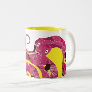 Jahr der Schlange, Rotblütensanake Zweifarbige Tasse