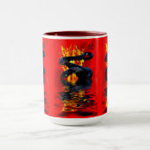 Jahr der Schlange Schwarze Schlange Chinesisches N Tasse (Zentrum)