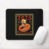 Jahr der Schlange Trumps 2025 Mousepad (Mit Mouse)