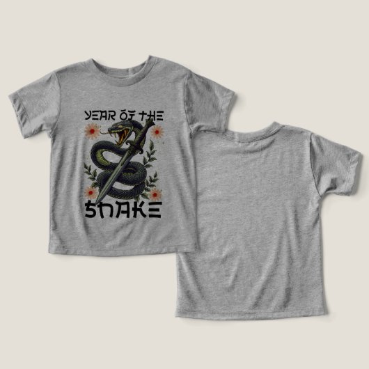 Jahr der Schlange Zodiac Chinesisches Neujahr (Design Vorderseite & Rückseite)