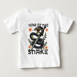Jahr der Schlange Zodiac Chinesisches Neujahr Baby T-shirt
